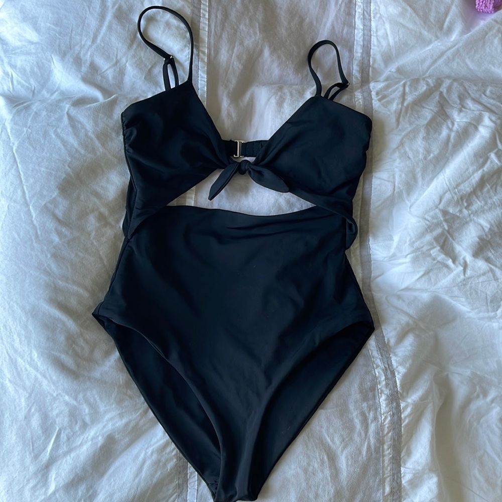 Mara Hoffman black one piece swimsuit size small